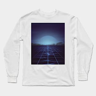 80s retro vaporwave blue ocean edition Long Sleeve T-Shirt